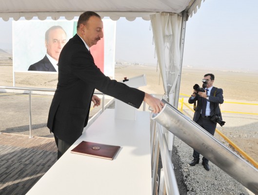 Prezident Şəmkirdə açılış və təməqoymada iştirak edib