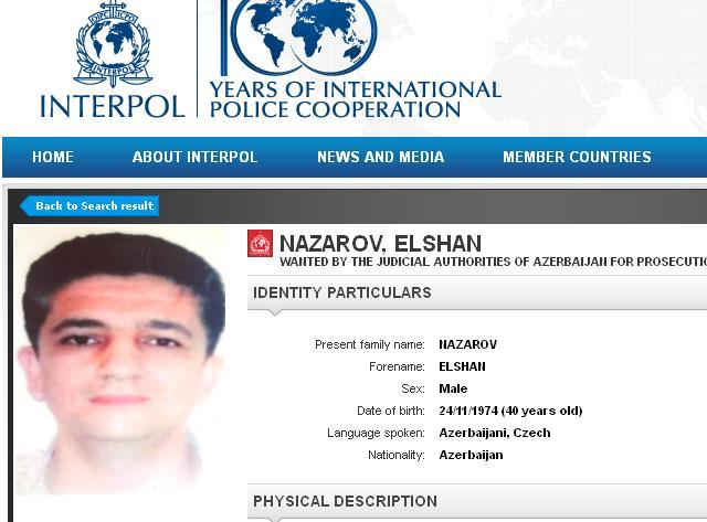 Azərbaycanın Çexiyadakı diaspor rəhbəri beynəlxalq axtarışa verilib 