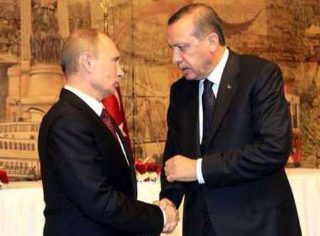 Putin Ankaraya 10 nazirlə gəlib