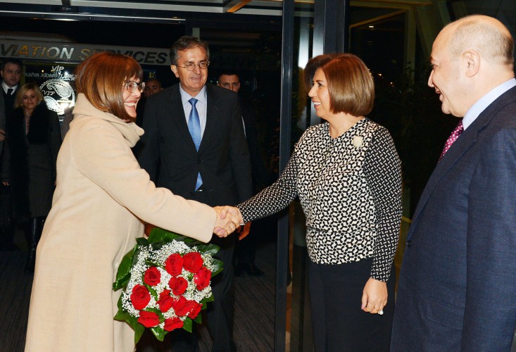 Serbiya parlamentinin sədri Bakıya gəldi  