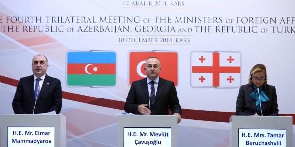Azərbaycan, Gürcüstan və Türkiyənin xarici işlər nazirləri Qars Bəyanatı imzalayıblar