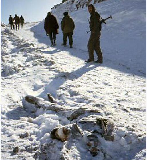 Sarıkamış-Murovdağ: Buzdan heykəl şəhidlər - FOTOLAR