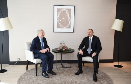 Prezident Corc Sorosla görüşdü – FOTOLAR 