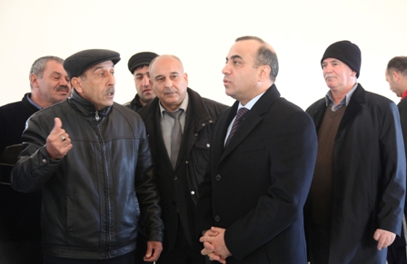 Azay Quliyev Şirvanda seçiciləri ilə görüşüb - FOTOLAR 
