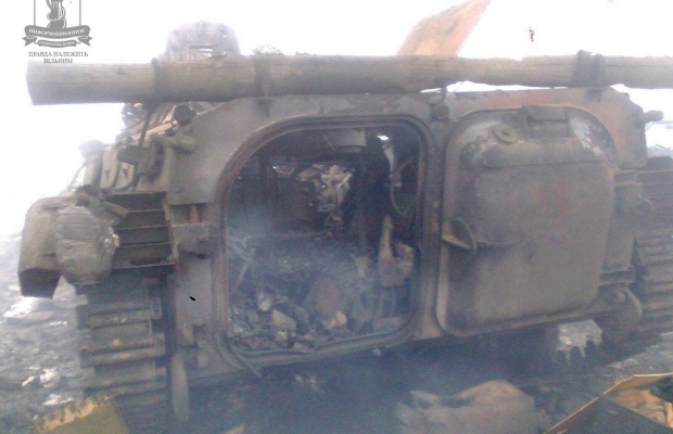 Ukraynada Rusiya terrorçularının tank qrupu məhv edilib - FOTOLAR 
