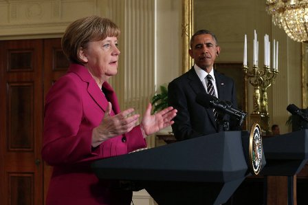 Obama və Merkel görüşdü: Avropa Birliyi Rusiyaya qarşı sanksiyaları genişləndirdi 