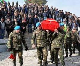 Şəhid əsgərimiz dəfn olundu