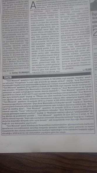 “Yeni Müsavat” Anar Məmmədovdan üzr istədi 