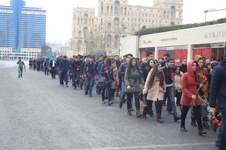 “İrəli” üzvləri “Xocalı yürüşü” etdi - FOTOLAR