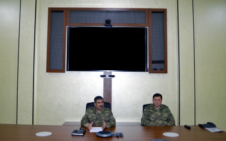 Zakir Həsənov cəbhə bölgəsində - FOTOLAR