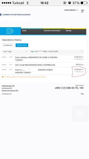 Türkiyədəki azərbaycanlı tələbə Azərbaycan Beynəlxalq Bankından şikayət etdi