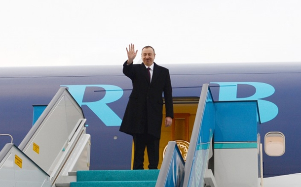 İlham Əliyev Bolqarıstana rəsmi səfərə gedib