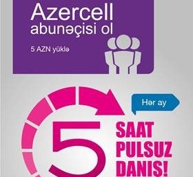 Azercell “Hər ay pulsuz 5 saat qazan"  kampaniyasının müddətini artırdı