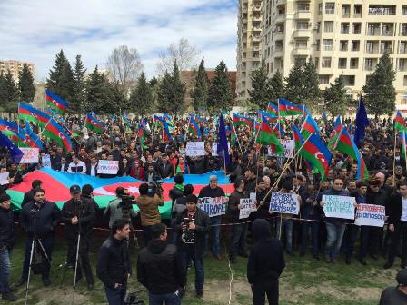 Milli Şura Bakıda mitinq keçirib - FOTOLAR
