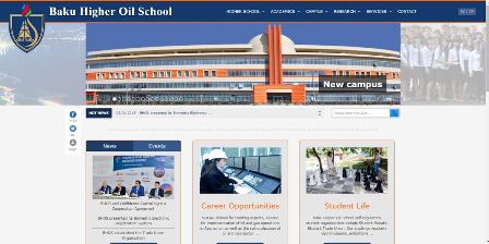 Bakı Ali Neft Məktəbinin rəsmi saytının təqdimatı keçirilib