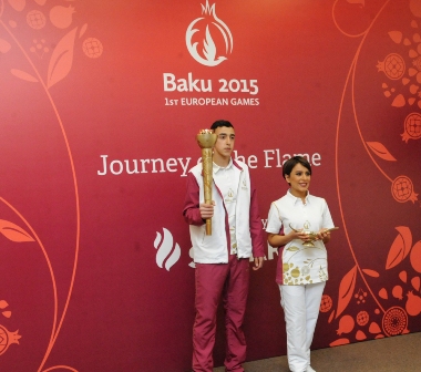 Bakı-2015 Avropa Oyunlarının məşəl proqramının təqdimatı – FOTOLAR 
