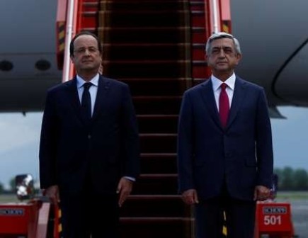 Fransa və Ermənistan prezidentlərinin GÖRÜŞÜ 