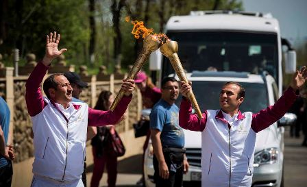 “Bakı 2015” məşəli uzunömürlülər diyarında - FOTOLAR