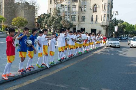 "Bakı 2015"-lə bağlı fləşmob - FOTOLAR