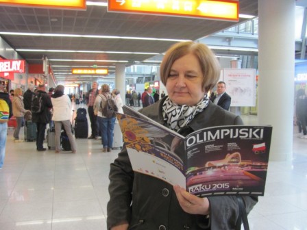 Varşava aeroportunda “Bakı-2015”-lə bağlı STEND 