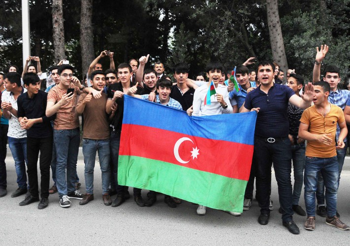 I Avropa Oyunlarının məşəli Mingəçevirdə - FOTOLAR