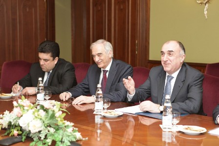 Elmar Məmmədyarovun Roqozinlə GÖRÜŞÜ - FOTO  
