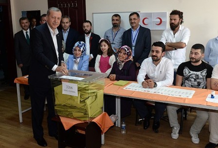 Ərdoğan səs verdi 