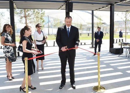 Prezident və xanımı bir sıra açılışda olublar – FOTOLAR 