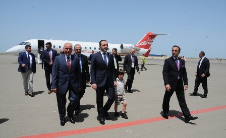 Gürcüstanın baş naziri Azərbaycandadır – FOTO 