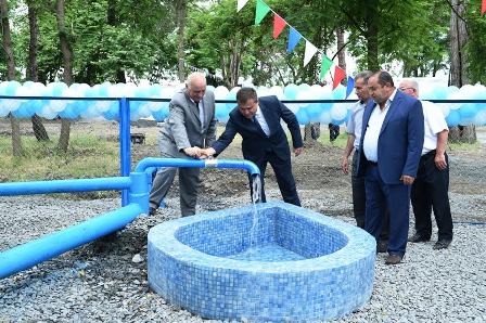 Zaqatalanın 3 kəndinə su verildi - FOTO