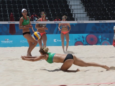 Azərbaycan çimərlik voleybolunda ilk qələbəsini qazandı