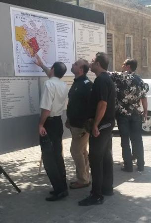  “İçərişəhər”də Ermənistanın hərbi təcavüzü haqqında elektron lövhə yerləşdirildi – FOTO 