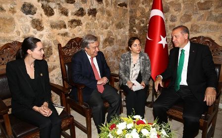 Ərdoğan Ancelina Coli ilə bir yerdə - FOTOLAR
