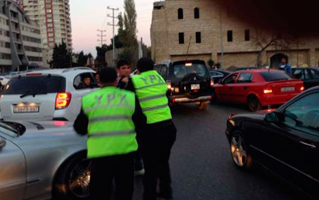 Göygöldə yol polisini daş parçası ilə yaraladılar 