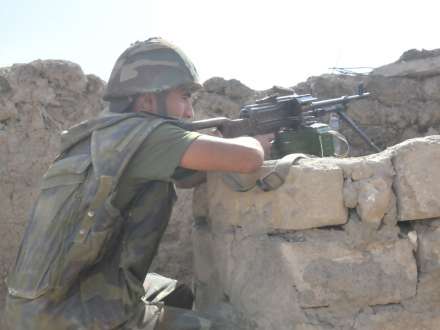 Ermənilər cəbhədə 82 mm-lik silahları işə saldı 