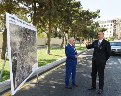 Prezident yenidənqurmadan sonrakı vəziyyətlə tanış oldu - FOTO