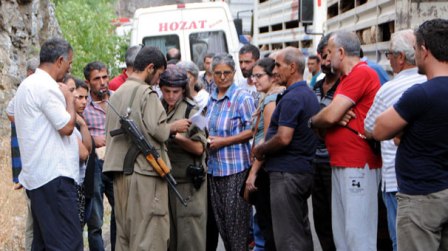 PKK gəlinlə bəyə ŞOK yaşatdı - FOTOLAR