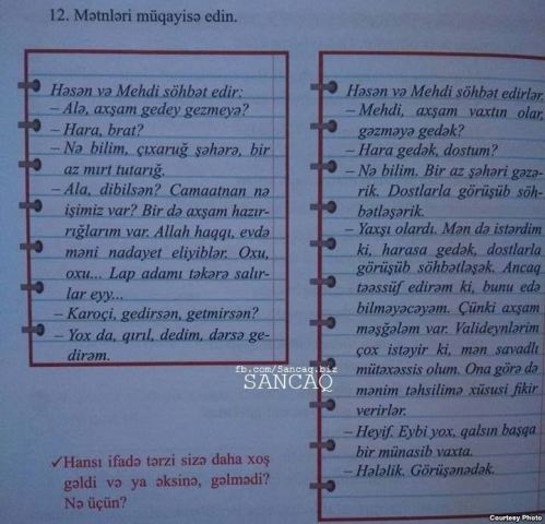 Təhsil Nazirliyi dərsliklərdəki nöqsanlara aydınlıq gətirdi