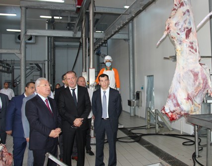 Heydər Əsədov ət kəsimi yerlərinə baxış keçirdi