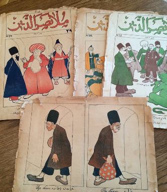 Deputat “Molla Nəsrəddin”in orijinal nüsxələrini aldı - FOTO