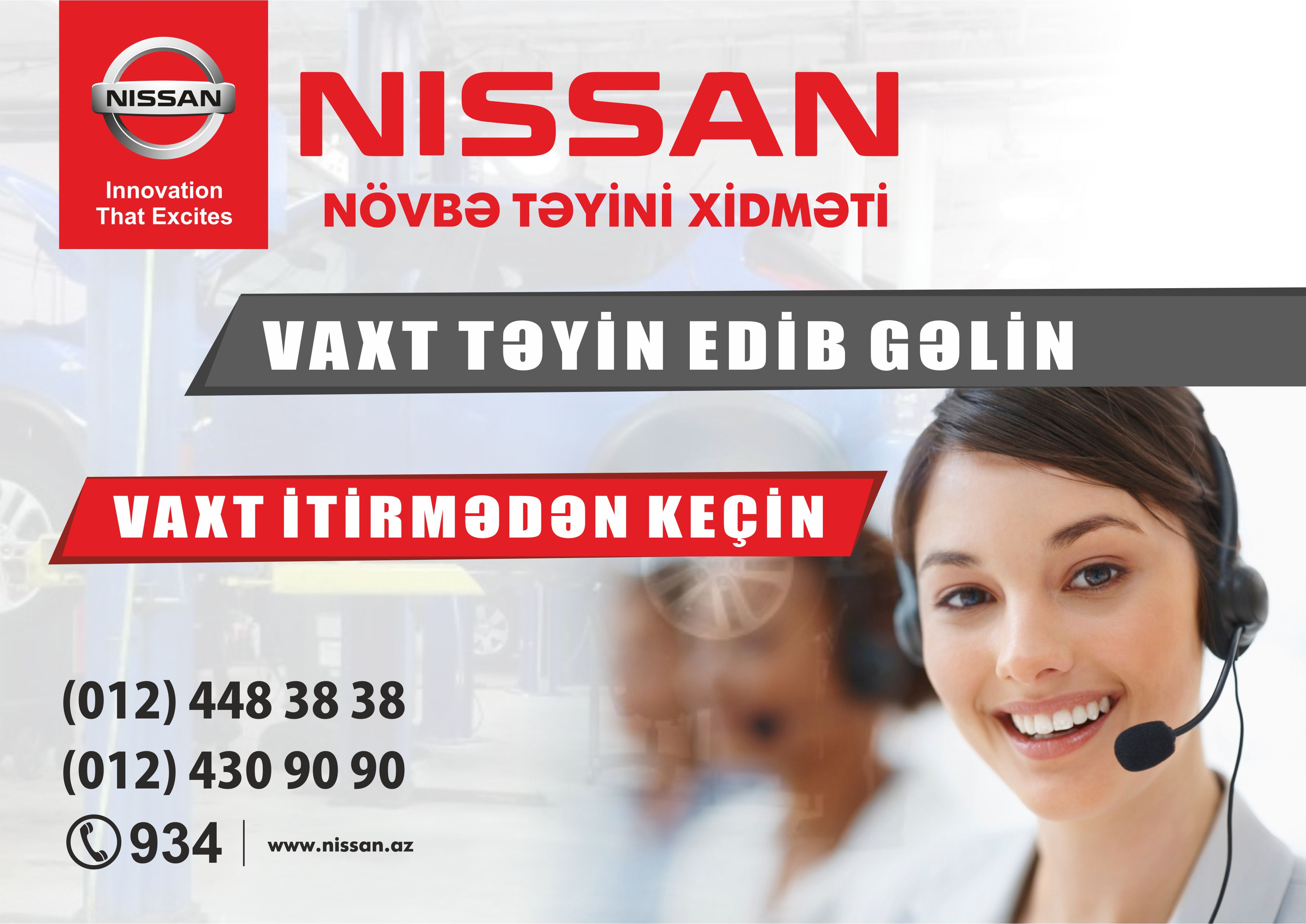 Nissan servis mərkəzlərində “Öncədən Qeydiyyat”