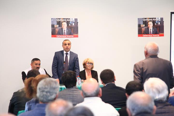 Azay Quliyev seçicilərlə növbəti görüşlərini keçirib 