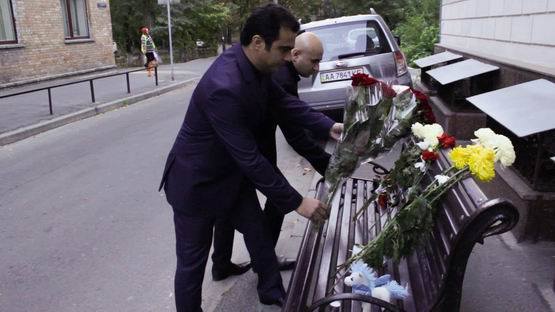 Ukrayna diaspor sədri Türkiyə səfirliyində - VİDEO