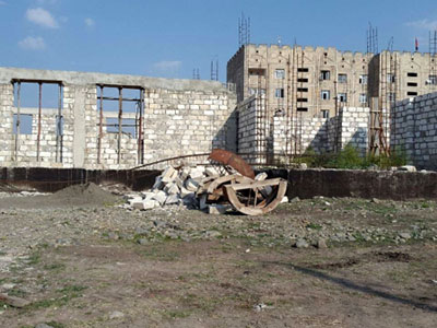 Ermənilər Xocalıda şadlıq sarayı tikirlər - FOTO
