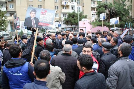 Xətai sakinlərindən Fuad Muradova dəstək - VİDEO