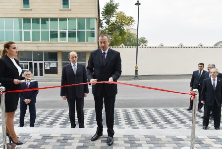 Prezident Məhkəmə Kompleksinin açılışında iştirak edib - FOTO