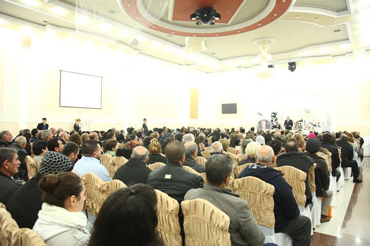  Azay Quliyevlə görüşdə yenə izdiham yaşandı-FOTOLAR