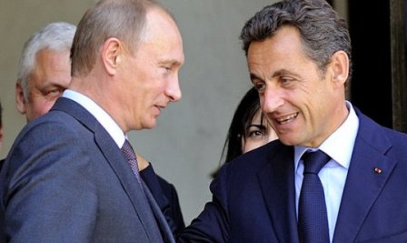 Sarkozi Putinlə görüşmək üçün Moskvaya gedir