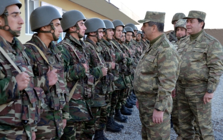   Müdafiənin ön xəttində yerləşən bölmələrin hazırlığı yoxlanılıb 