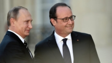   Putinlə Olland arasında görüş 